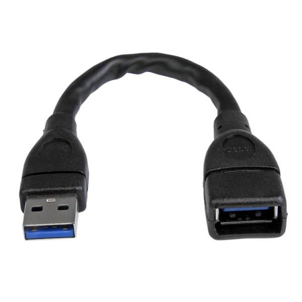 STARTECH CABLE 15CM EXTENSOR USB 3 0 MACHO A HEMBR